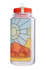 32oz Wide Mouth Stained Glass Print Bottles